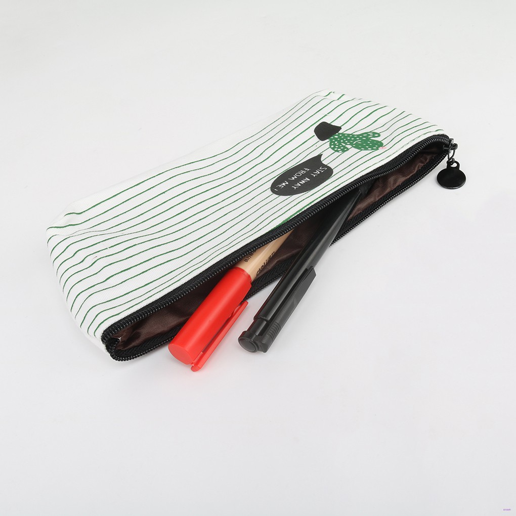 Bóp Đựng Viết Khóa Kéo Hình Cây Xương Rồng Đáng Yêu