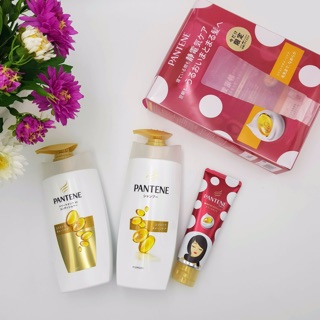 Set 3 dầu gội xả Pantene Nhật Bản màu vàng dành cho tóc hư tổn