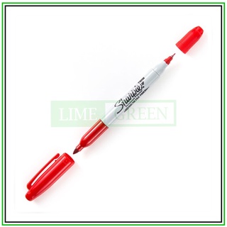 Bút lông dầu 2 ngòi tiện dụng Sharpei Twin Tip - Red (Màu đỏ)