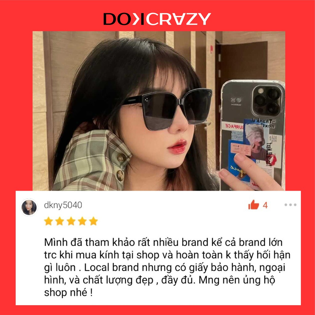 Kính mát thời trang DOKCRAZY ORAN cao cấp hot trend phù hợp nhiều dáng mặt chất liệu cao cấp