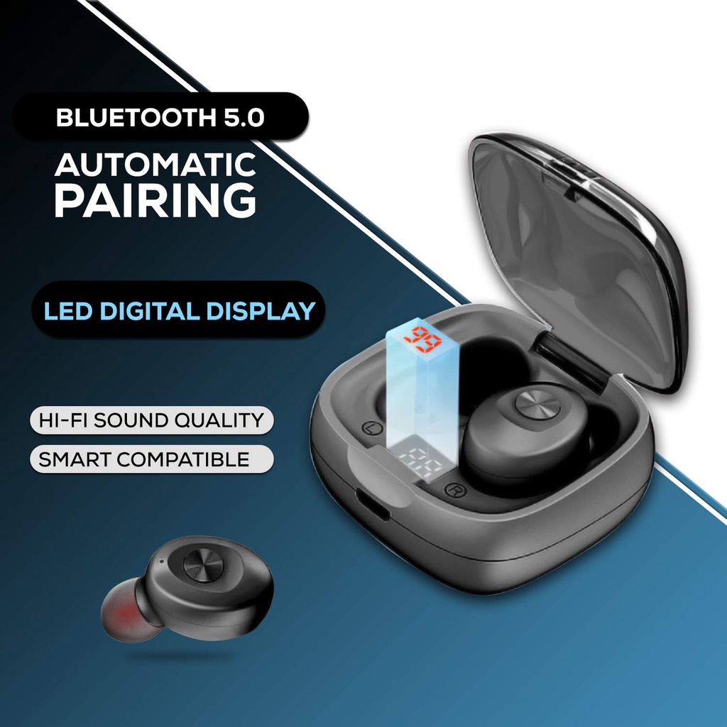 Tai nghe nhét tai không dây WECOOL Moonwalk XG-8 bluetooth 5.0 có hộp sạc hiển thị màn hình kỹ thuật số chất lượng cao