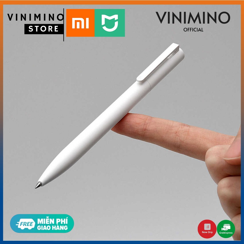 Combo 3 bút bi cao cấp Xiaomi | Bút trắng (Mực Gel Đen) - Vinimino Store