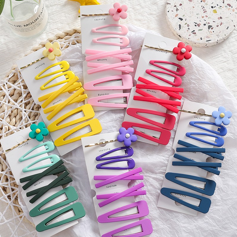 Sét 7 kẹp tóc mái dễ thương cho bạn gái KAH96