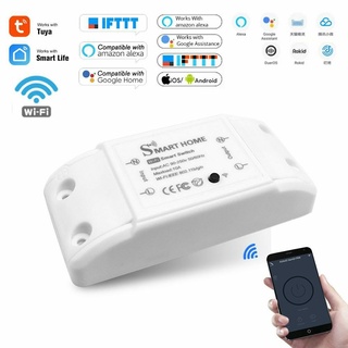 Tuya WiFi Smart Switch 2 4Ghz Wireless Remote Control Breaker 10A 2200W Timer Relay Switch Module