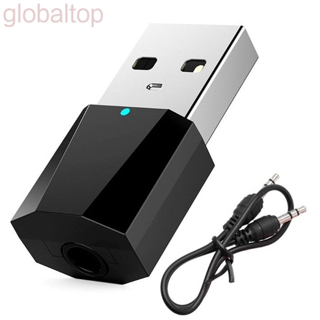 Mini USB Bluetooth 4.0 Receiver 3.5mm 10 Meters Stereo Car Audio TV PC Speaker Headphone Adapter