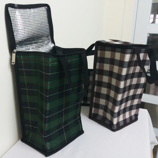 Túi giữ nhiệt loại lớn hình hộp vải dù 16x13cm cao 30cm vừa cà mèn inox 4 ngăn. TX115