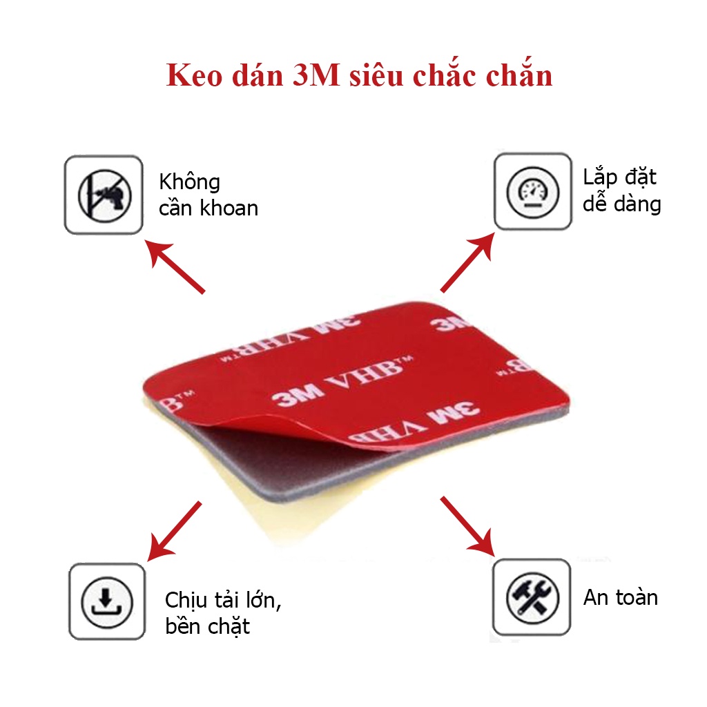 Kệ treo tủ lạnh 3 tầng đa năng FOODCOM chất liệu inox cao cấp có keo 3M chắc chắn