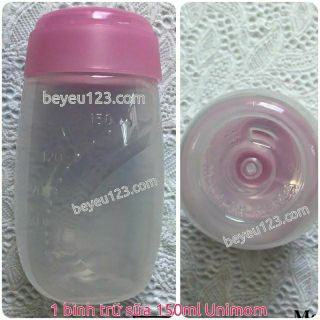 Tách hộp - 1 Bình trữ sữa mẹ không kèm núm ti 150ml Unimom / real bubee UM880045 (Made in Korea)