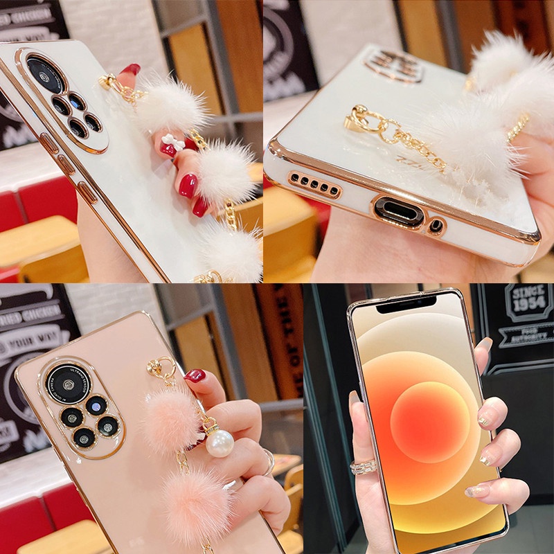 Ốp Điện Thoại Silicon Mềm Có Vòng Đeo Tay Cho iphone 13 pro max 12pro 6 7 8plus x xsmax xr 13pro 13mini