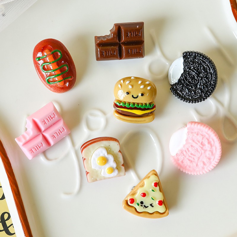 Ghim cài áo hình hăm bơ gơ/ bánh mì dễ thương B710