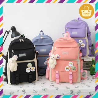 Balo nữ thời trang đi học set 4 món