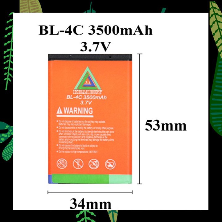 Pin BL 4C 3500mAh Khai Duy Chính Hãng Và Nhiều Model Khác Với Dung Lượng Cao