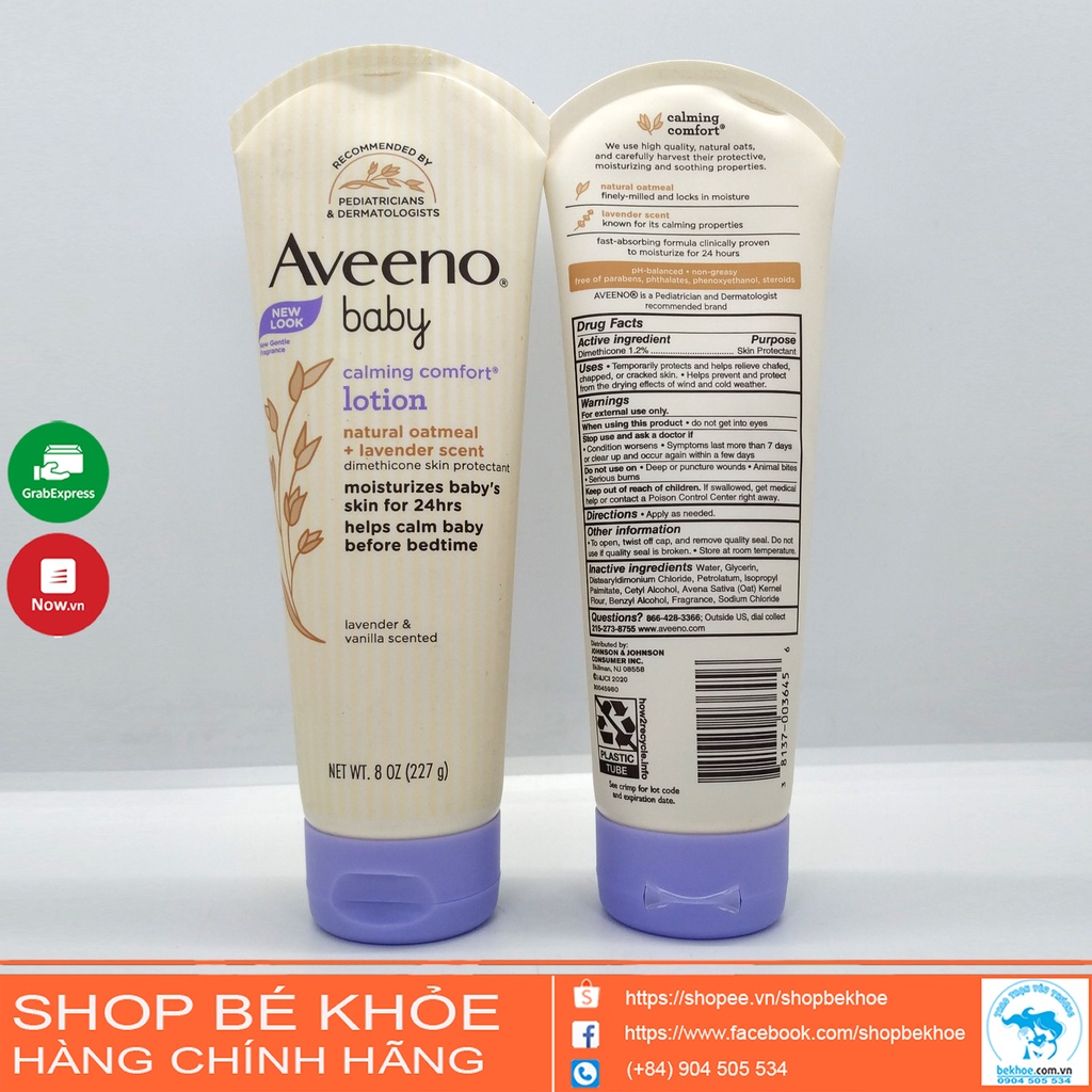 Kem Dưỡng Da Aveeno Baby Cho Bé - Aveeno Baby Calming Comfort Lotion 227g