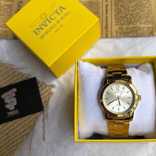 [CHÍNH HÃNG] Đồng hồ Nữ INVICTA ANGLE GOLD TONE DIAL GOLD