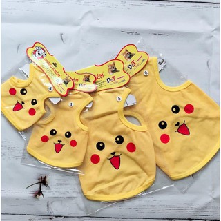Quần áo thời trang cho chó mèo - Áo picaCHU ĐỦ KÍCH CỠ