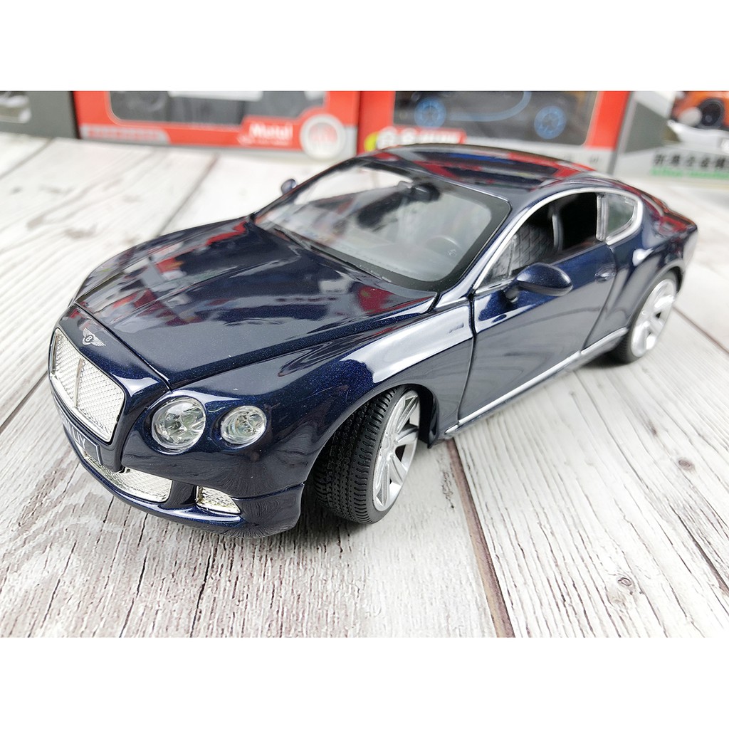 Xe mô hình Bentley Continent GT 2 siêu sang  tỉ lệ 1:24 2  cửa, bánh xe đánh lái được, chất liệu hợp kim