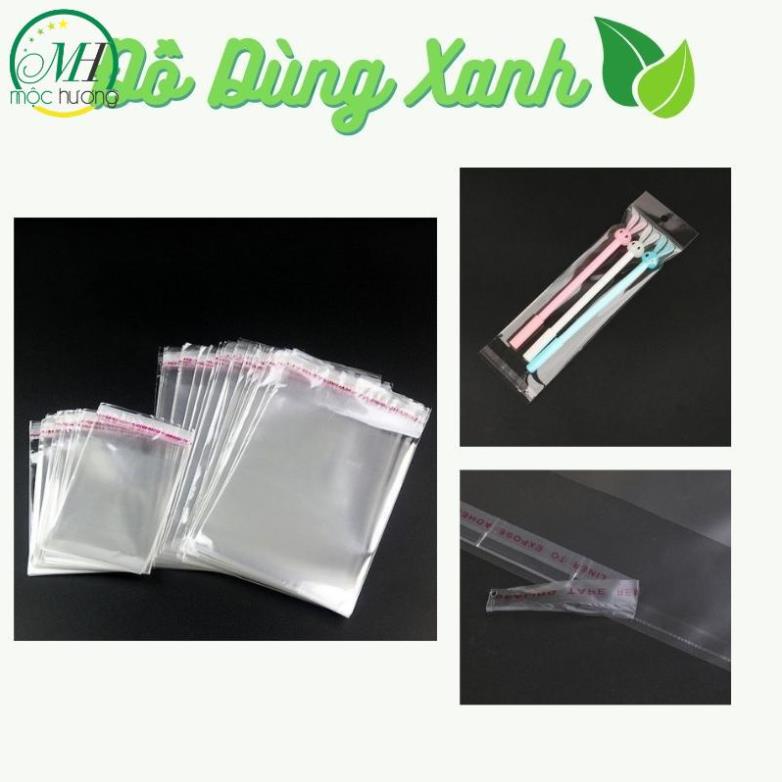 Set 1Kg túi bóng kính dáng dài đóng thìa đũa dùng 1 lần