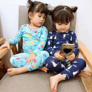 Combo 4 bộ thun borip thu đông cho bé