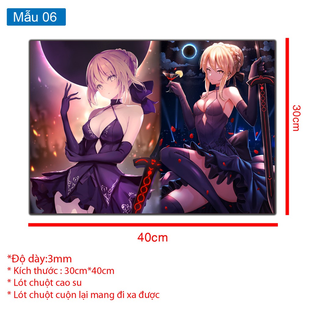 Mousepad Lót chuột A3 – fate/ grand order