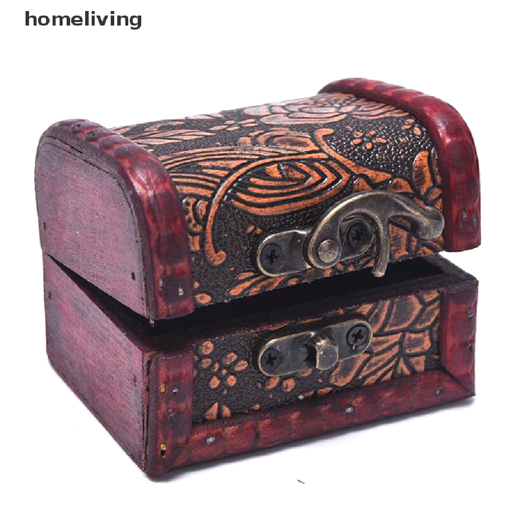 Hộp Gỗ Mini Đựng Trang Sức Thiết Kế Cổ Điển