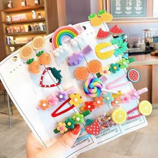 SET CẶP TÓC NHIỀU HÌNH DỄ THƯƠNG CHO BÉ GÁI