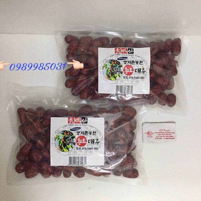 1kg Táo đỏ sấy khô hàn Quốc date mới