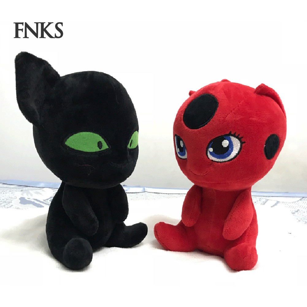 Đồ chơi nhồi bông hình nhân vật anime phim Miraculous Ladybug 20cm dùng làm quà tặng/ trang trí giường ngủ/ sofa