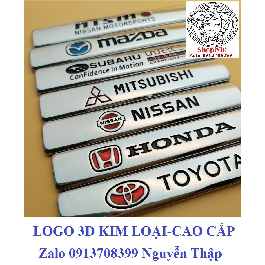 Logo kim loại 3D các hãng xe