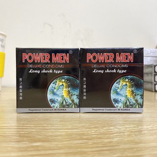[SHIP CỰC NHANH] Bao Cao SU Power Men Long Shock Type (Hộp 3 cái)