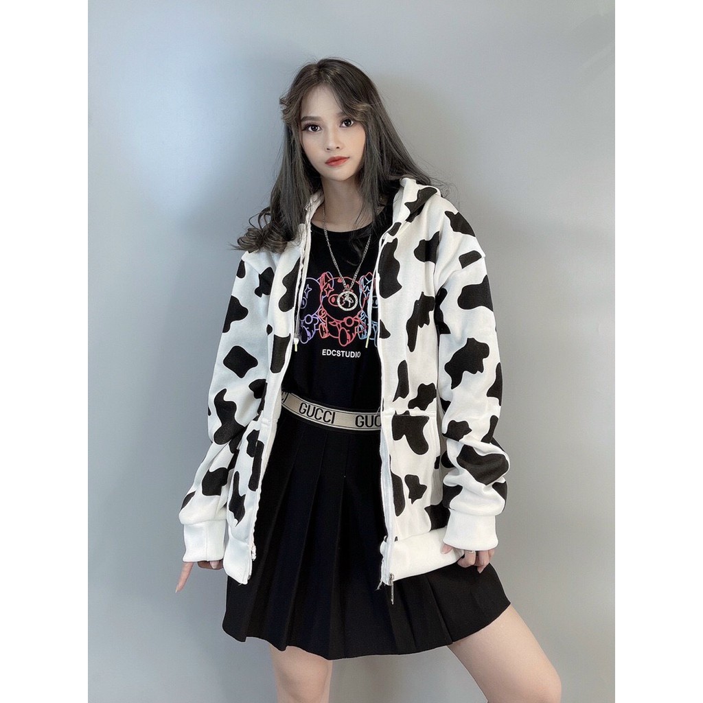 [Áo Khoác Nỉ] [Áo Khoác Nỉ Unisex] [Áo Khoác Nỉ Nữ] [NỈ 3D QUẢNG CHÂU] Áo Khoác Nỉ Bò Sữa HotTrend, Áo Khoác Hoodie | BigBuy360 - bigbuy360.vn