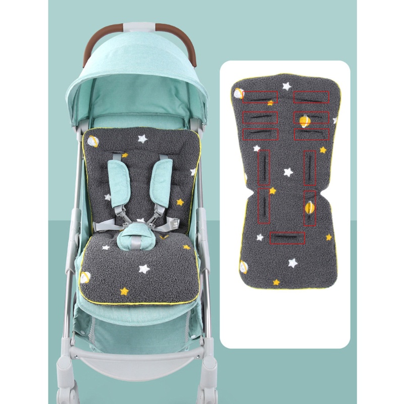 Vỏ Bọc Đệm Ghế Ngồi Xe Đẩy Em Bé Chất Liệu Cotton Dày Dặn Mềm Mại Tiện Dụng