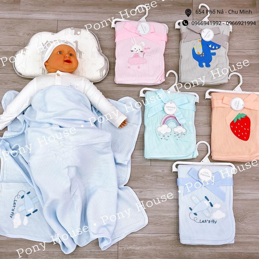 Chăn Lưới Hè Sunnozy Chống Ngạt Siêu Mềm, Siêu Thoáng Mát Cho Bé Sơ Sinh (KT 76x102CM)