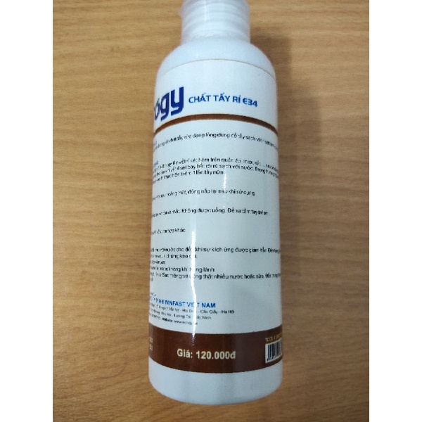 Dung dịch tẩy rỉ Ecogy 100ml  chuyên dụng tẩy sạch vết rỉ sét bám chặt trên đồ vải, inox, sắt, vỏ máy giặt...