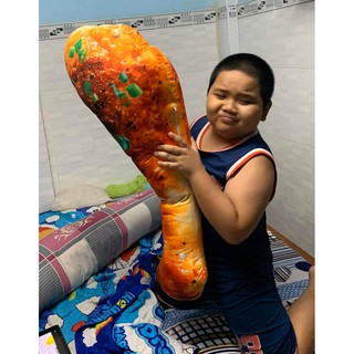Gối ôm 3d đùi gà hành 100cm gối ôm đẹp gối ôm 3d gối ôm an toàn cho bé cưng
