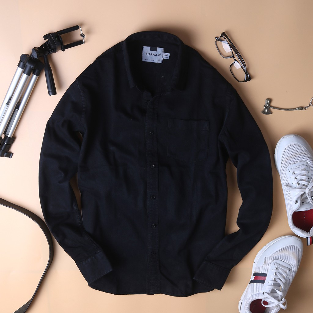 Sơ mi denim nam dài tay VNXK chất đẹp | BigBuy360 - bigbuy360.vn