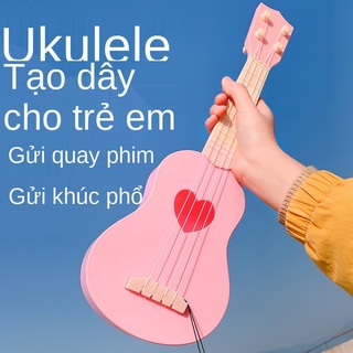 Đàn guitar trẻ em đồ chơi trẻ em giải quà cuối cho bé gái Cây đàn Ukulele mini cho người mới bắt đầu học đàn Violin