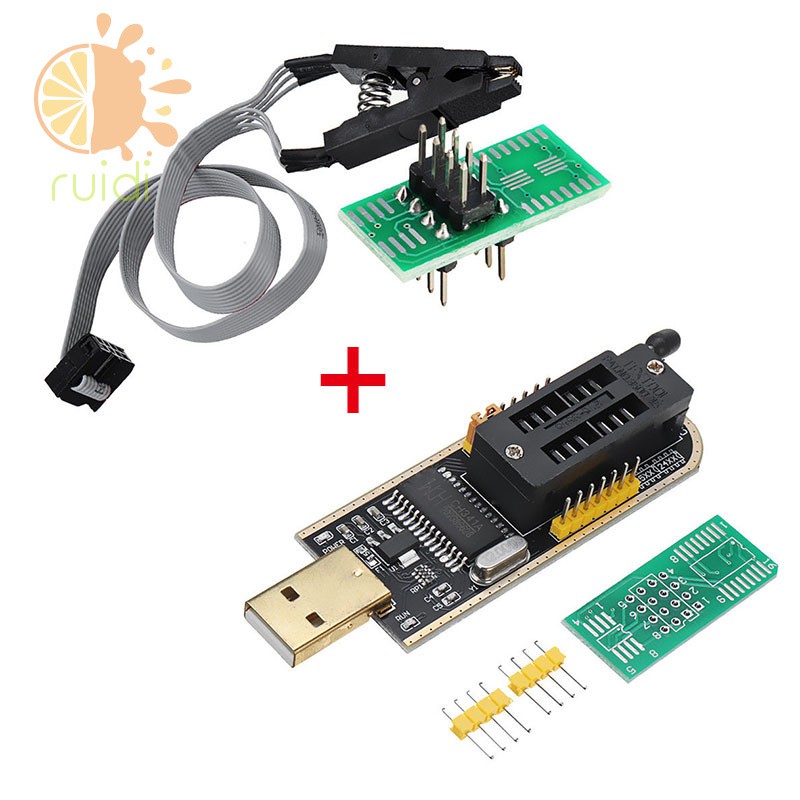 Usb Lập Trình Ch341A 24 25 Series Eeprom Flash Bios Soic8