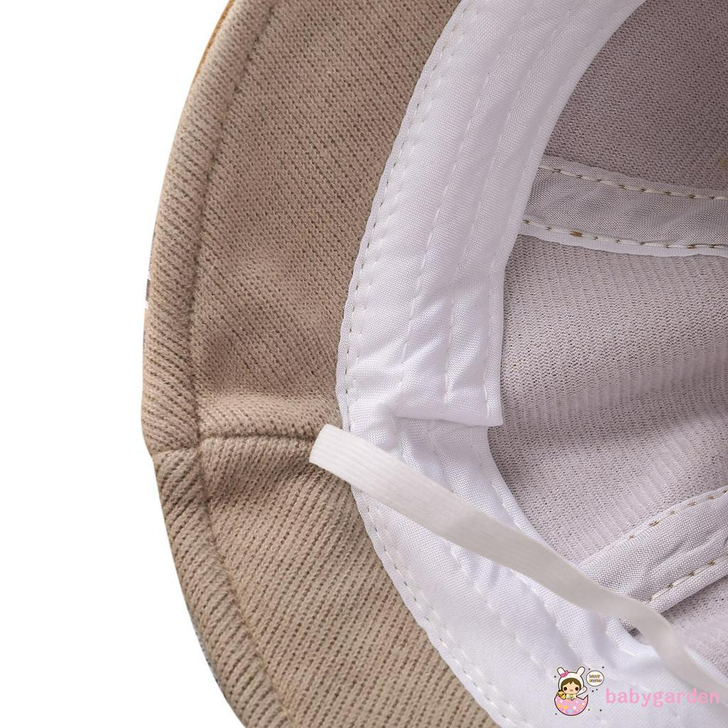 BABYGARDEN-Baby Winter Bucket Hat, Cute Wide Brim UV Protection Fisherman Hat with Deer Antlers