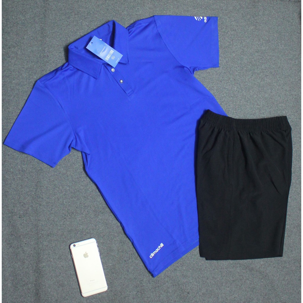 Bộ thể thao nam cổ bẻ,vải trơn,thun co dãn 4 chiều | BigBuy360 - bigbuy360.vn