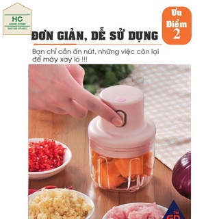 Máy xay tỏi ớt điện mini 250ml