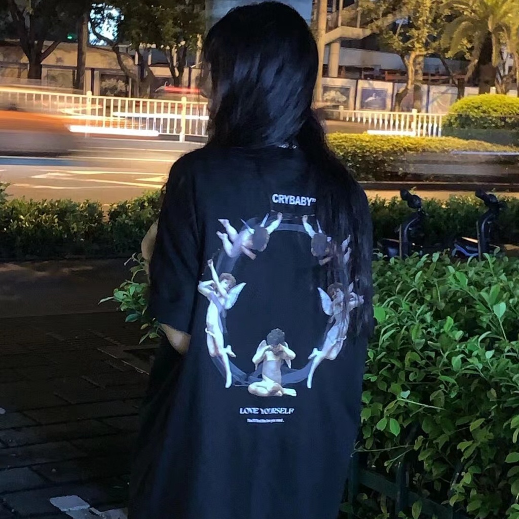 NRVP Ready Stock Korean Style Oversized  Fashion Summer Short sleeve T shirt Fashion Clothing Round Neck Women Tees