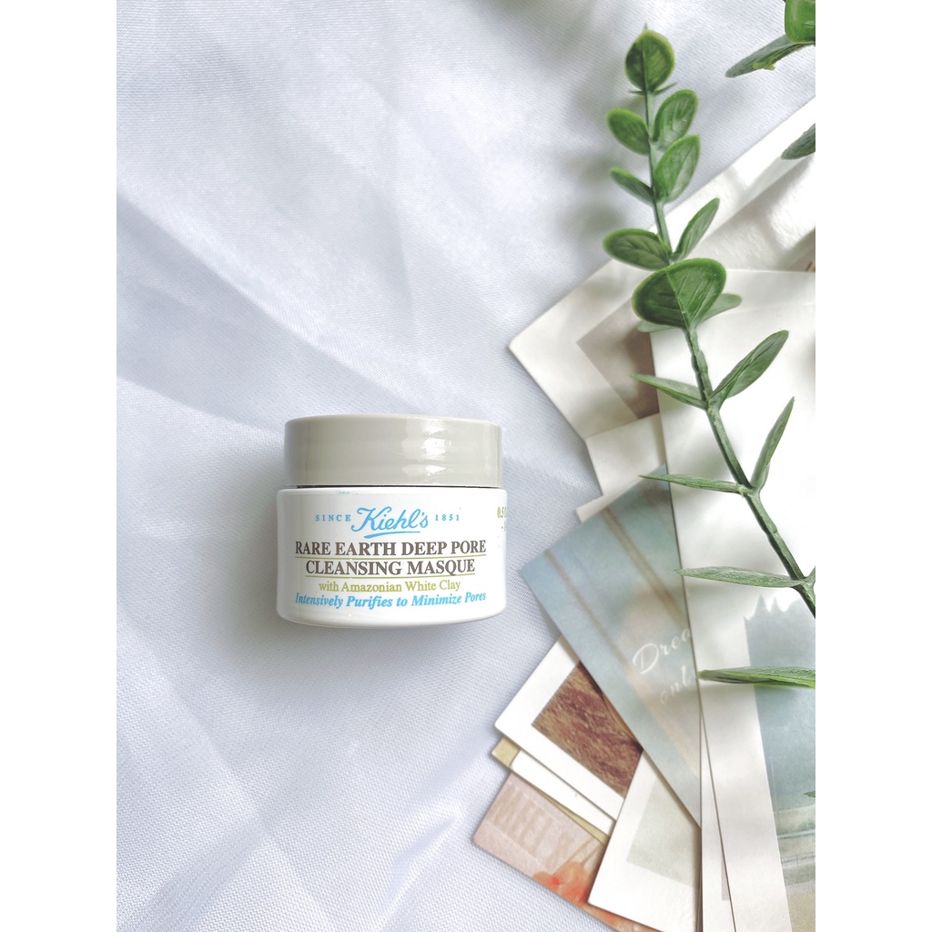 Mặt nạ Đất sét Kiehls kiềm dầu giảm mụn Kiehl's Rare Earth Deep Pore Cleansing Masque 125ml và mini size 14ml