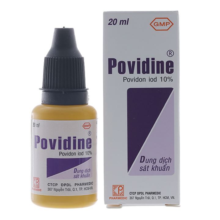 Dung dịch sát khuẩn povidine 10% chai 20ml