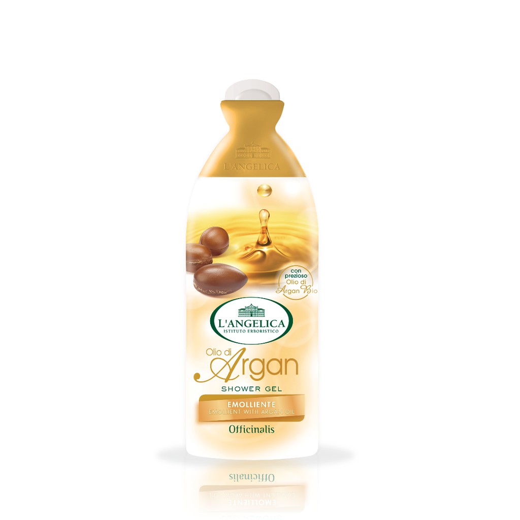 Sữa Tắm Thảo Dược Cao Cấp Ý L'angelica (Dầu Argan &amp; Cây Trà) | Trắng Da, Dưỡng Ẩm, Ngăn Ngừa Lão Hóa Và Thơm Lâu (250ml)