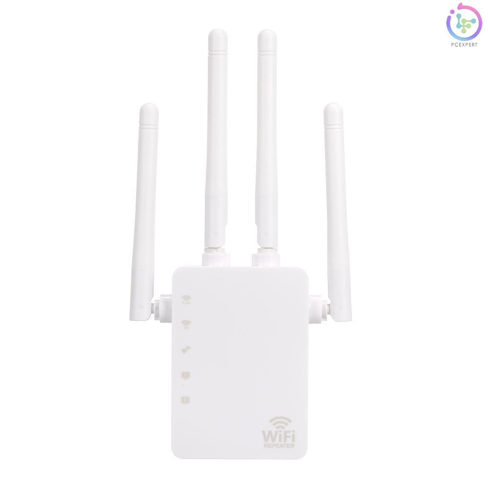 WiFi Booster 1200Mbps Dual Band 2.4GHz 5GHz WiFi Internet Signal Amplifier Wireless Repeater with Four Antennas US Plug