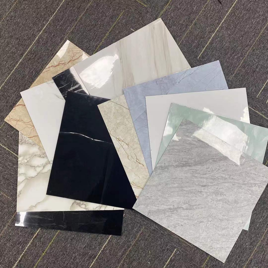 Dán tường giả đá hoa cương PVC cao cấp Miếng dán trang trí sàn nhà tiện lợi kích thước 30x30cm