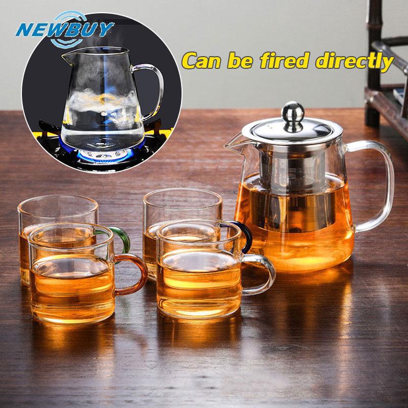 Ấm trà thủy tinh chịu nhiệt nấu ăn