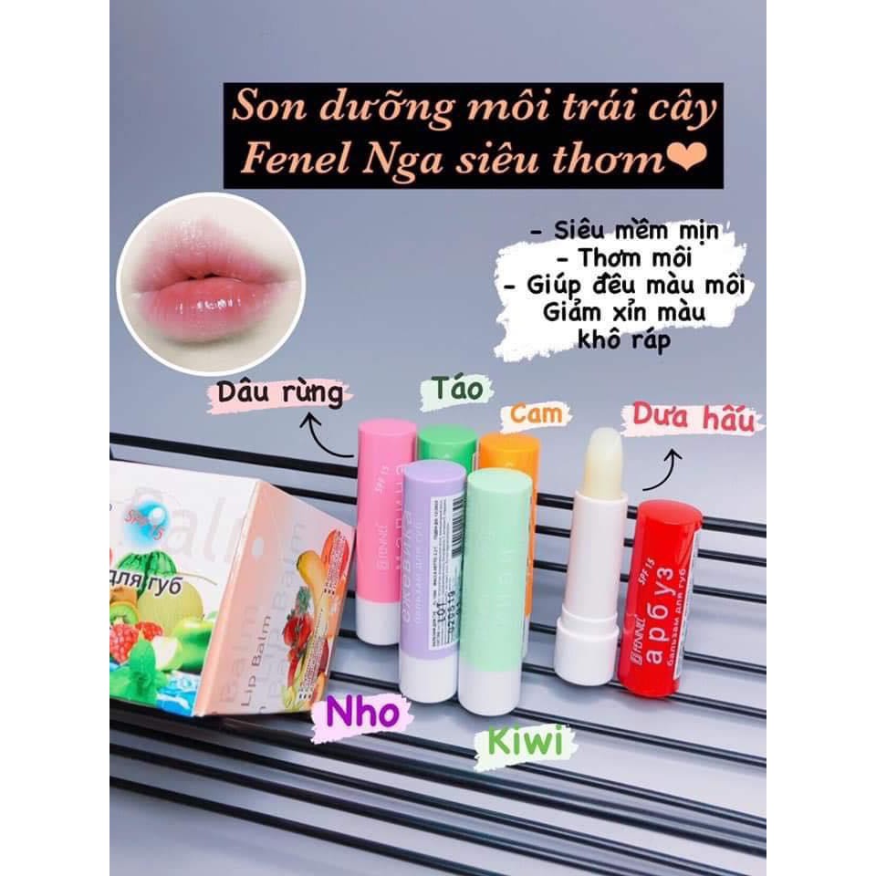 Son dưỡng Fennel trái cây, chỉ số chống nắng môi spf15