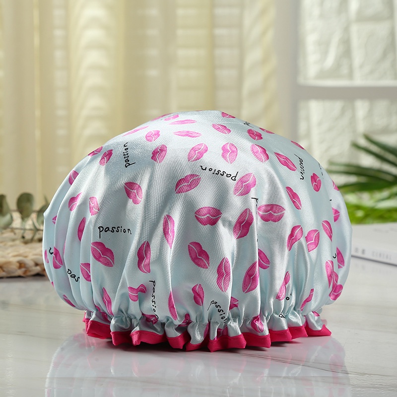 Mũ trùm đầu, Mũ tắm Boutique cao cấp hai lớp co giãn chống thấm nước