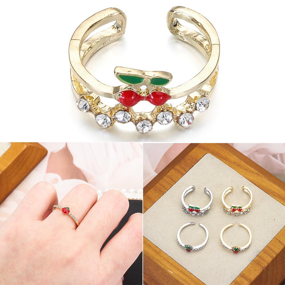 Nhẫn Hình Trái Dâu Thời Trang Dành Cho Nữ